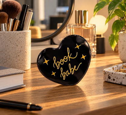 "Book Babe" Compact Mirror - Black