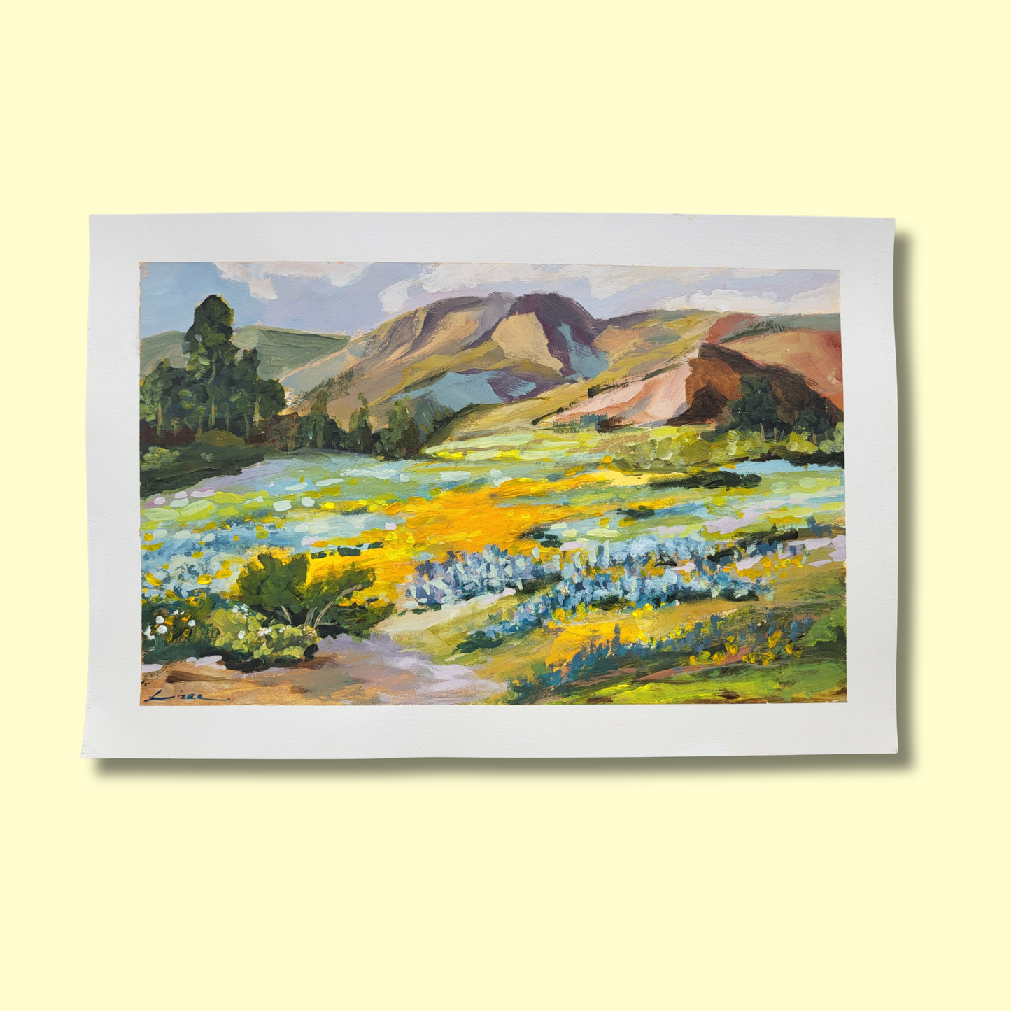 Walking in Bloom - 12x18"